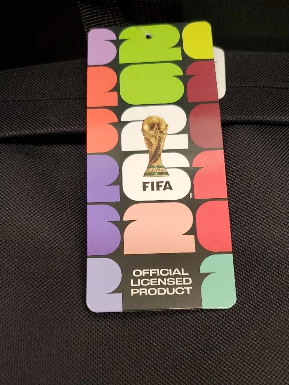 FIFA 26 World Cup Black Soccer Ball Backpack